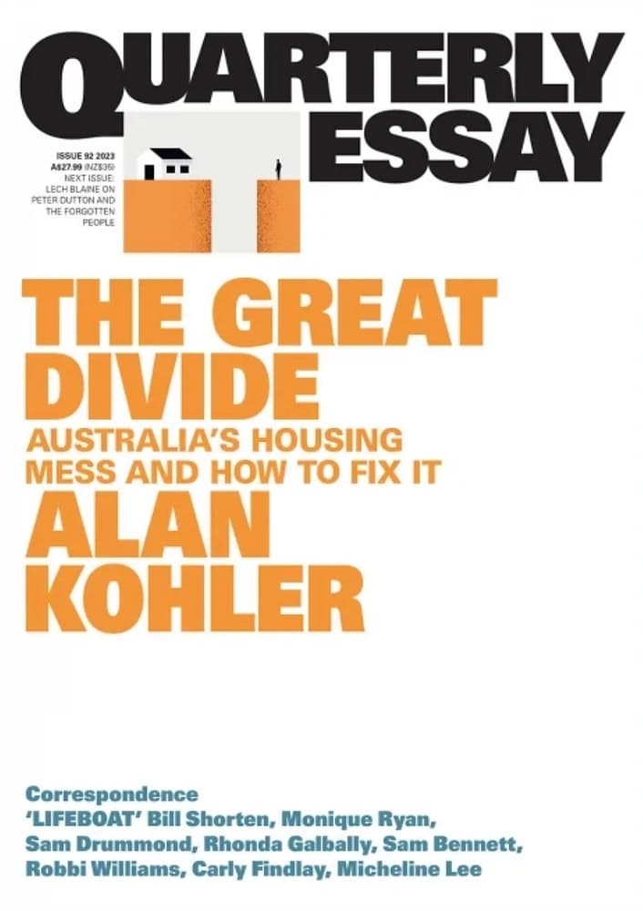 Buildipedia Review - The Great Divide, Australia’s housing mess and how to fix it by Alan Kohler